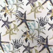 Load image into Gallery viewer, STARFISH RUST Upholstery and Drapery Coastal Marine Design