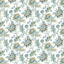 Load image into Gallery viewer, MAIKA BLUE Upholstery and Drapery Floral Design