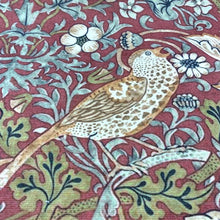 Load image into Gallery viewer, CLASSIC BIRDS RED Upholstery and Drapery Traditional Design

