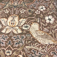 Load image into Gallery viewer, CLASSIC BIRDS BROWN Upholstery and Drapery Traditional Design
