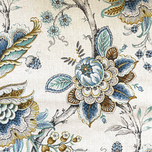 Load image into Gallery viewer, MAIKA BLUE Upholstery and Drapery Floral Design