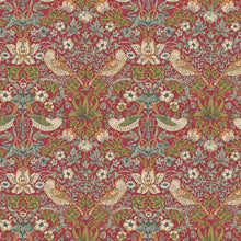 Load image into Gallery viewer, CLASSIC BIRDS RED Upholstery and Drapery Traditional Design