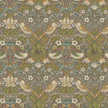 Load image into Gallery viewer, CLASSIC BIRDS GREEN Upholstery and Drapery Traditional Design