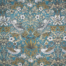 Load image into Gallery viewer, CLASSIC BIRDS BLUE Upholstery and Drapery Traditional Design
