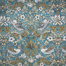 Load image into Gallery viewer, CLASSIC BIRDS BLUE Upholstery and Drapery Traditional Design