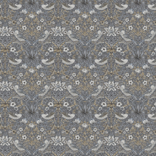 Load image into Gallery viewer, CLASSIC BIRDS GRAY Upholstery and Drapery Traditional Design
