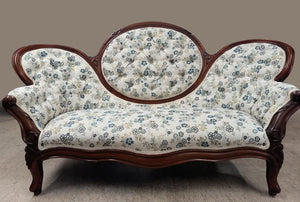CLINTON BLUE Upholstery and Drapery Floral Design