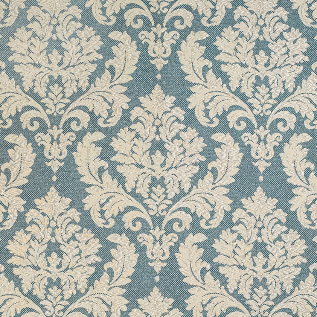 TRIANA BLUE Upholstery and Drapery Traditional Damask Design