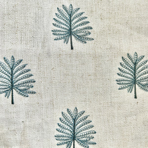 FORTE INDIGO Upholstery and Drapery Embroidery (Min 4 Yrds. Order)