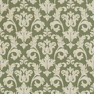 COOPER GREEN Upholstery and Drapery Damask Design