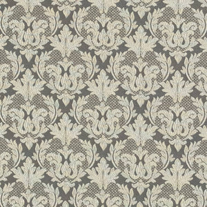 BEIRUT GRAY Upholstery and Drapery Damask Design