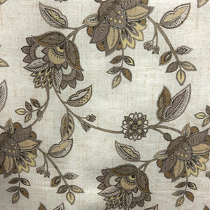JACOBEAN EARTH Upholstery Floral Design