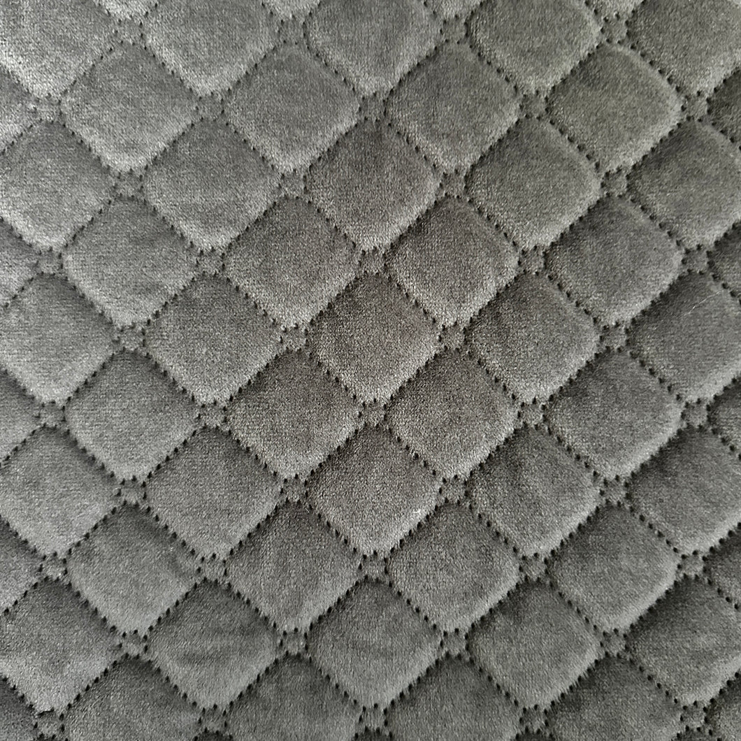 JOY GREY Quilted Upholstery Fabrics