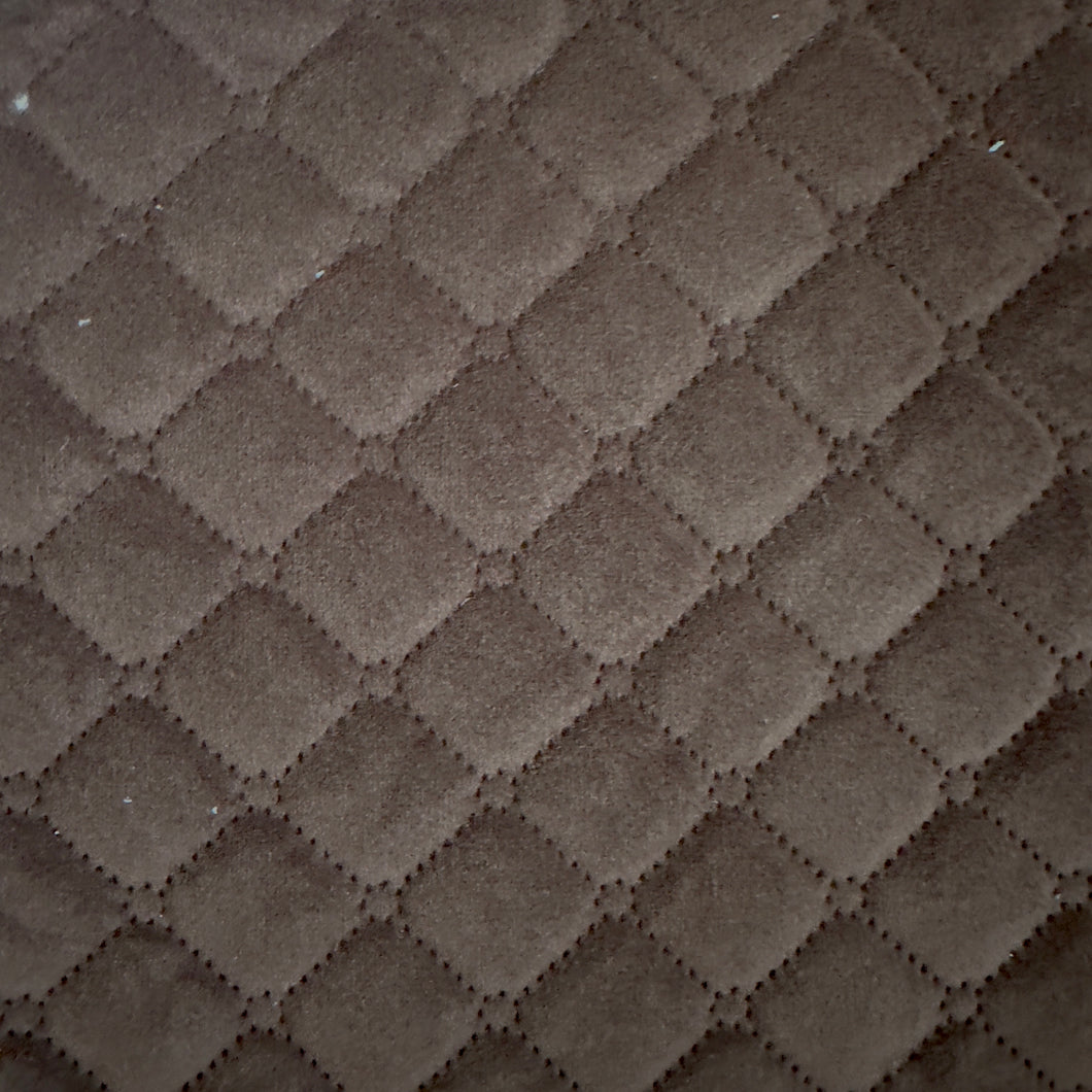 JOY CHOCOLATE Quilted Upholstery Fabrics