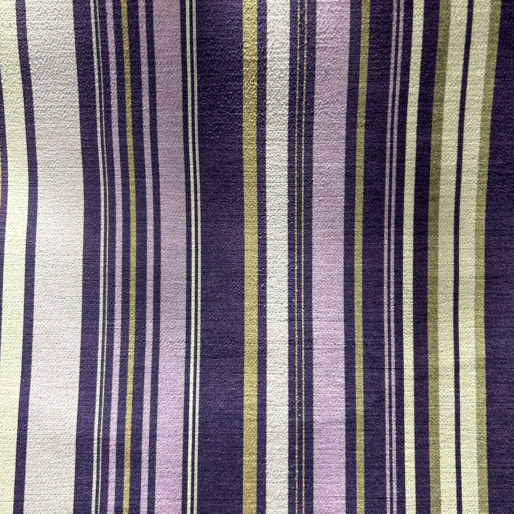 OLIVIA Stripe Purple  Upholstery and Drapery Contemporary Print Design