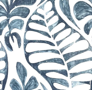 MARCOS INDIGO Upholstery and Drapery Printed Design (Min 4 Yrds. Order)