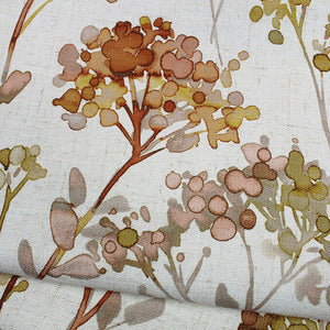 PLEA PETAL Upholstery and Drapery Slub Floral Printed Design