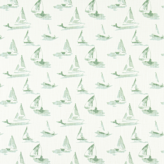 SEABOAT PISTACHIO Upholstery and Drapery Stripe Design