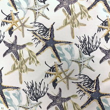 Load image into Gallery viewer, STARFISH RUST Upholstery and Drapery Coastal Marine Design
