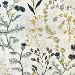 TOSCAGE MINERAL Upholstery and Drapery Embroidery (Min 4 Yrds. Order)
