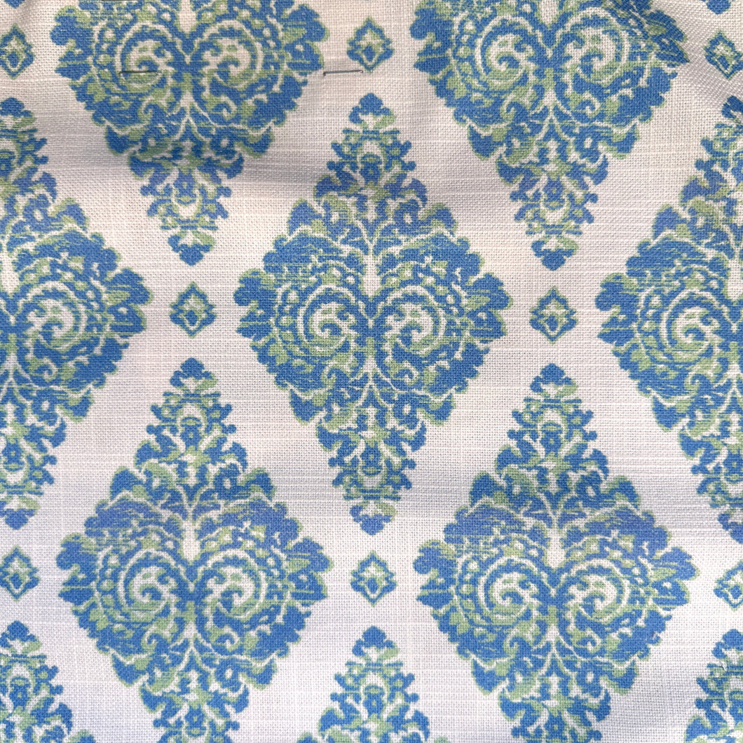 ARIS BLUE KIWI Upholstery and Drapery Printed Design MIN 3 YARDS ORDER