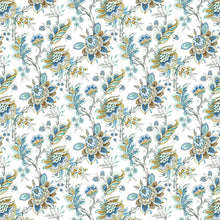 Load image into Gallery viewer, MAIKA BLUE Upholstery and Drapery Floral Design
