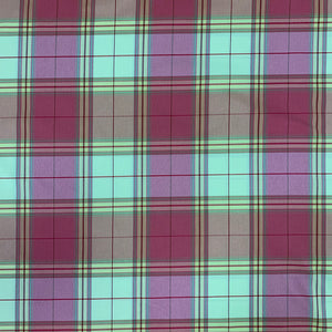 BOSTON ROSE Upholstery and Drapery Plaid Check Design
