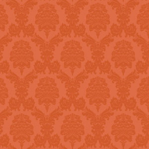 DAMASK ORANGE Upholstery and Drapery Traditional Design