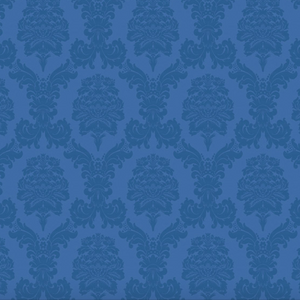DAMASK BLUE Upholstery and Drapery Traditional Design