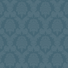 Load image into Gallery viewer, DAMASK INDIGO Upholstery and Drapery Traditional Design

