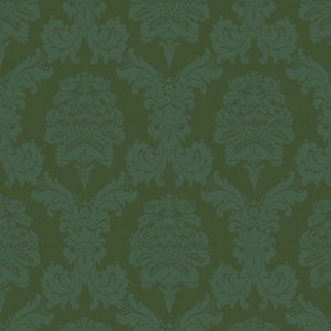 DAMASK GREEN Upholstery and Drapery Traditional Design