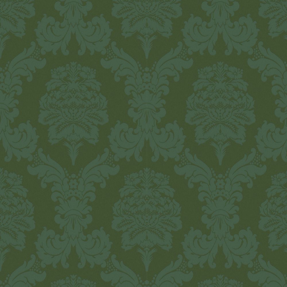 DAMASK GREEN Upholstery and Drapery Traditional Design