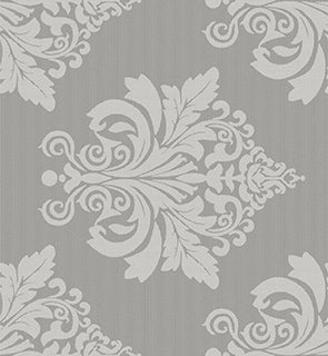 ANDOVER GRAY Upholstery and Drapery Damask Design