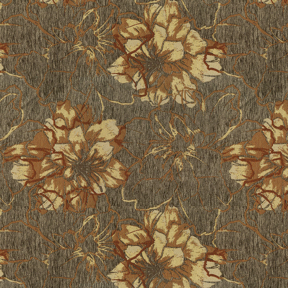 FOLIC SIENNA Upholstery and Drapery Floral Design