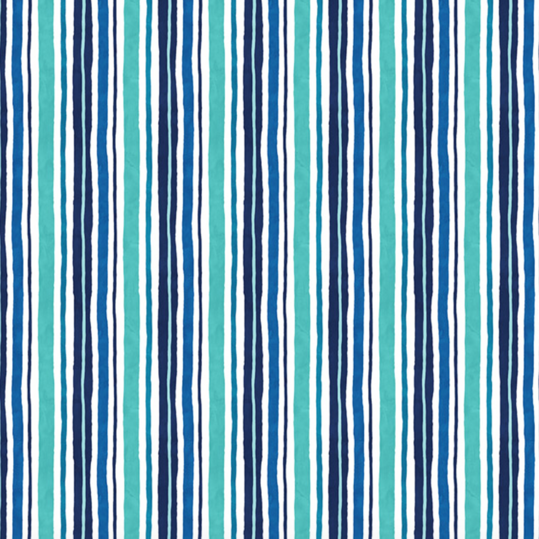 IGUAZU BLUE Upholstery and Drapery Stripe Design