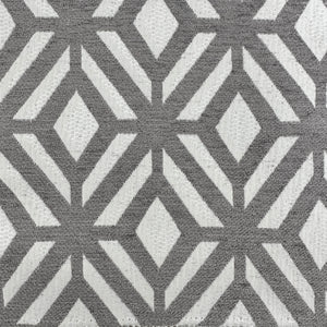 AXEL SMOKE Upholstery and Drapery Geometric Chenille Design