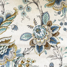 Load image into Gallery viewer, MAIKA BLUE Upholstery and Drapery Floral Design
