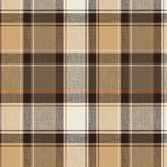 MANCHESTER COCOA Upholstery and Drapery Plaid Print Design