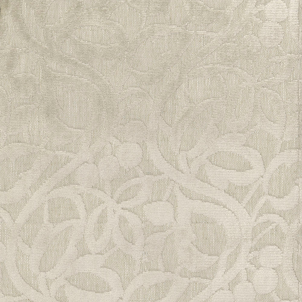 MIRAGE VANILLA Upholstery and Drapery Chenille Floral Design