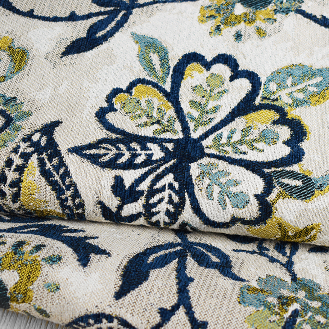 MANGLE OCEAN Upholstery and Drapery Floral Design