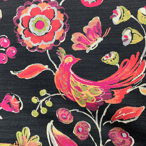 NIGHT BIRDS Upholstery and Drapery Floral Woven Design
