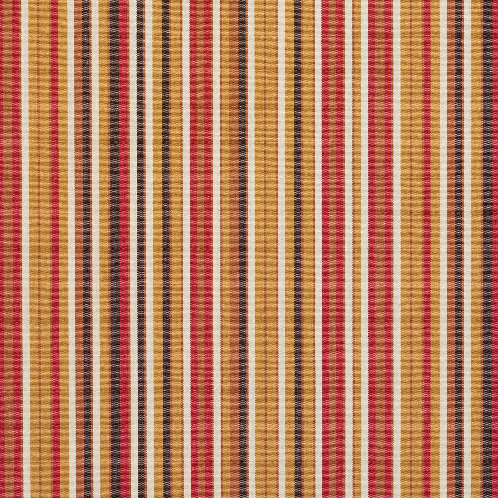 PATIO ORANGE  Upholstery Indoor/Outdoor Striped Design