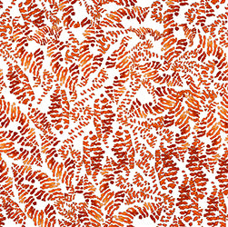 REEF ORANGE Upholstery and Drapery Printed Design