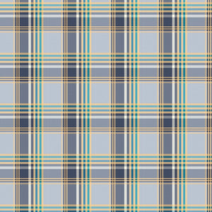 CARDIFF BLUE Upholstery and Drapery Plaid Check Design