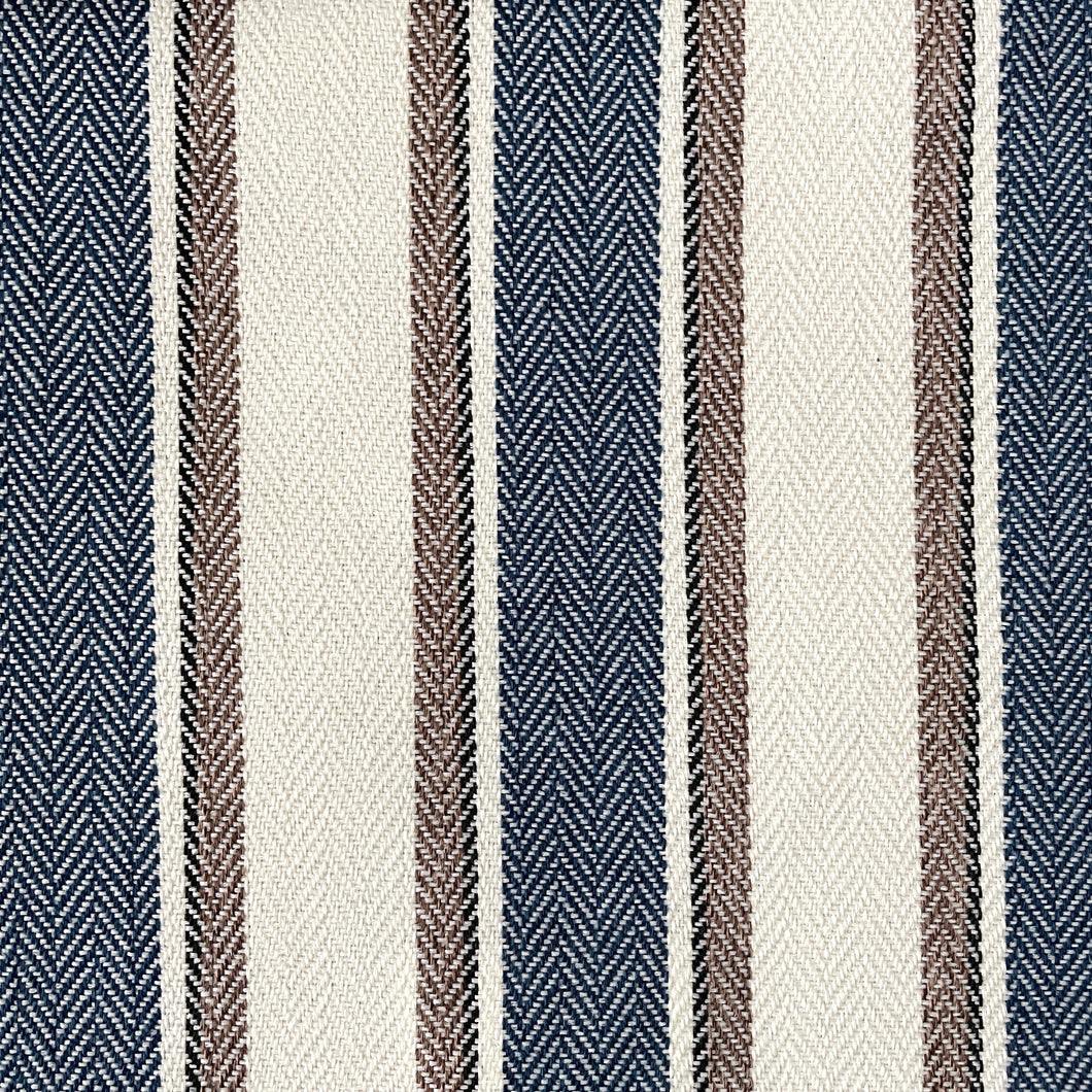 VALLEY BLUE Upholstery and Drapery Striped Design