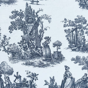 SAINT TROPEZ PROVENCE ROYAL BLUE Upholstery and Drapery Toile Design