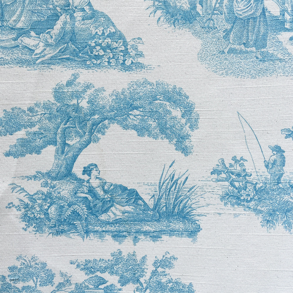SAINT TROPEZ PROVENCE CERULEAN BLUE Upholstery and Drapery Toile Design