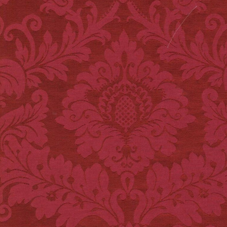 FLORENCIA RED Traditional Damask Upholstery and Drapery Design