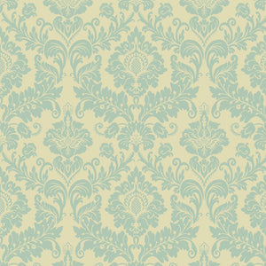 FLORENCIA BLUE Traditional Damask Upholstery and Drapery Design