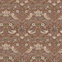 Load image into Gallery viewer, CLASSIC BIRDS BROWN Upholstery and Drapery Traditional Design
